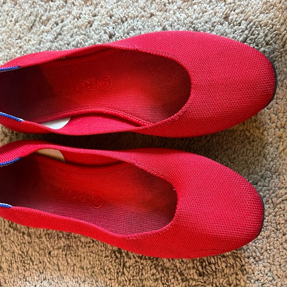 Rothy's Bold Red Women's Flats - Picture 1 of 3
